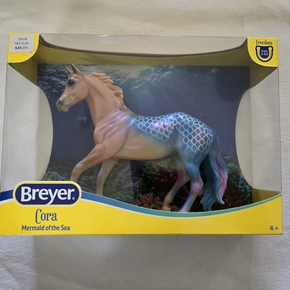 Breyer 2022 Classic Horse Cora Mermaid Of  The Sea 1:12 Scale Ages 4+ New in Box - Picture 1 of 6